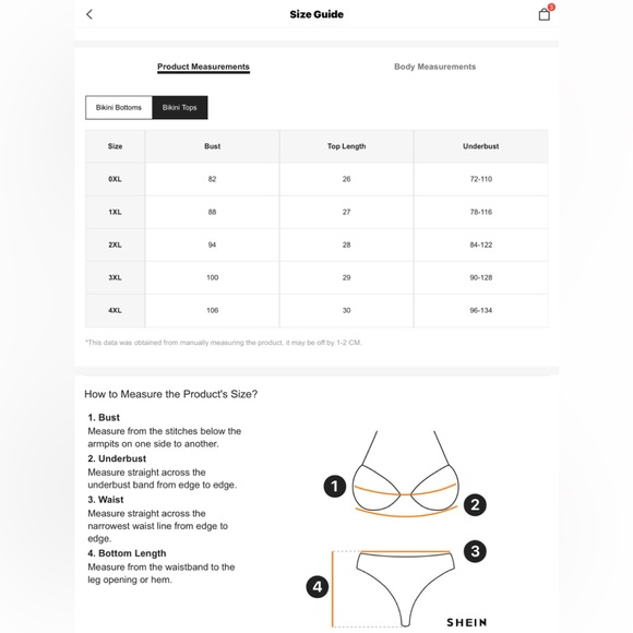 🍉Shein plus size all over print bikini swimsuit multi colour, 1X - Picture 7 of 8